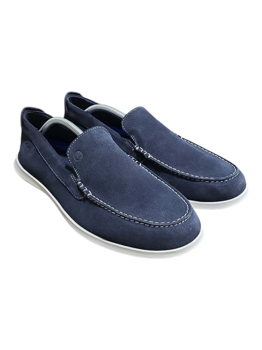 Clarks Mens Flexway Step Navy Suede Summer Loafer Slip On Shoes Size 11